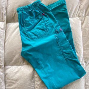 WonderWink Aqua/ Teal blue XXS Flare Scrubs Pants